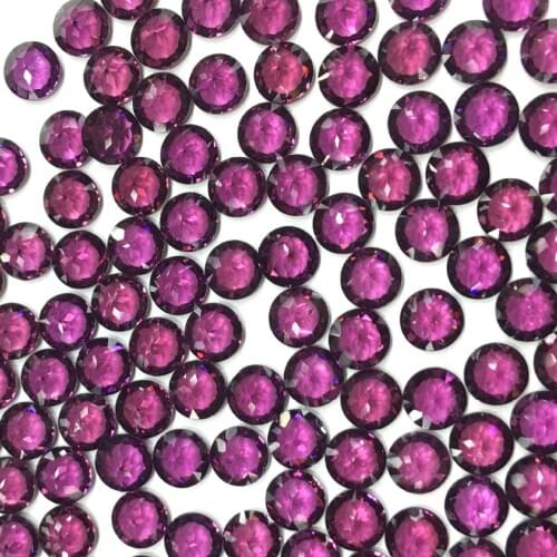 Garnet Natural Brazil Purple tooth black Loose Gemstone Beads facted Round 5mm for Inlaid jewelry Making Ring DIY ICNWAY