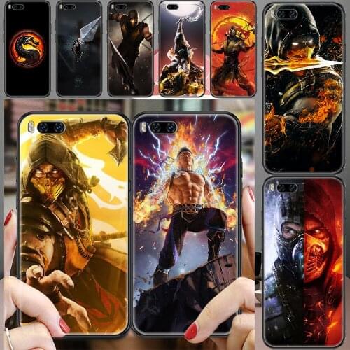Mortal Kombat Game Phone case For Xiaomi Mi Max Note 3 A2 A3 8 9 9T 10 Lite Pro Ultra black luxury cell cover pretty hoesjes