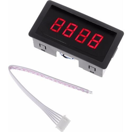 Digital Counter DC LED 4 Digit 0-9999 Up/Down Plus/Minus High Accuracy, Good Stability Panel Counter Meter with Cable