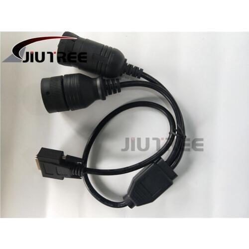 JIUTREE OBD2 OBDII 9 14 pin Truck Diagnosis Cable for Volvo Vcads interface 88890180/88890020 Diesel Engine Diagnostic Scanner