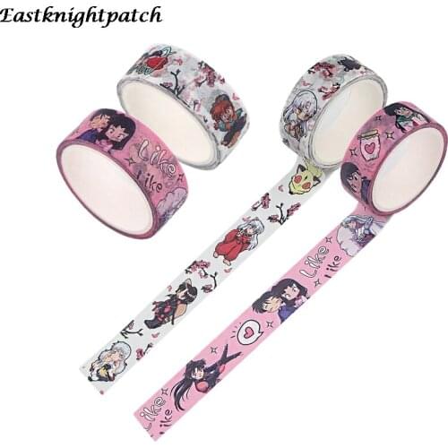 E2257 Anime Paper Washi Tape Carton Adhesive Masking Tape DIY Scrapbooking Sticker Label Decorative Tapes