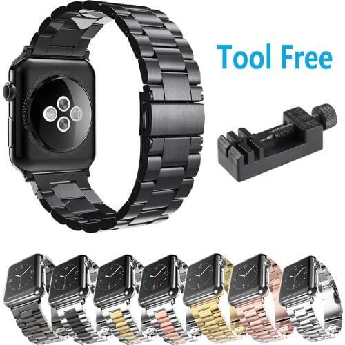 FOHUAS Metal Watch Straps