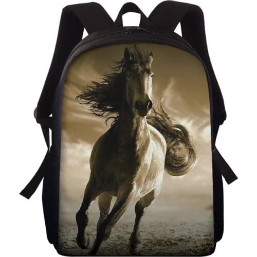 HYCOOL 3D Kids Kindergarten Student School Bags Children Backpack Cartoon Infant Book Bags Horse Book Bags for Baby Girls Boy