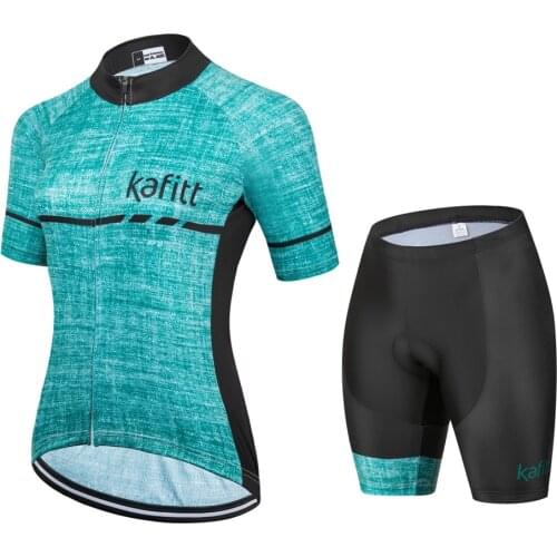 Kafitt Female Cycling Clothing Set Mtb Ropa Woman Summer Quick Dry Bike Shirts With Free Shipping Tops Ladies Bicycle Clothing