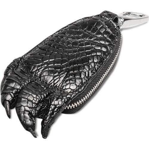 Crocodile Leather Men Women Key Holder Organizer Car Key Bag Wallet Housekeeper Multifunction Key Case Mini Card Bag