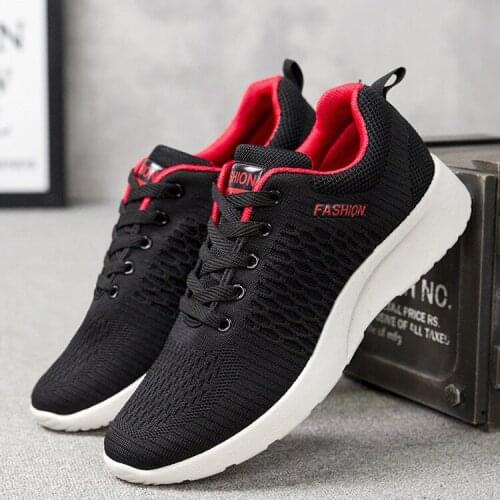 Vogue Mens Flats Trainers Sneaker Men Casual Summer Breathable Air Mesh flats light Flying weaving Shoes ghn89