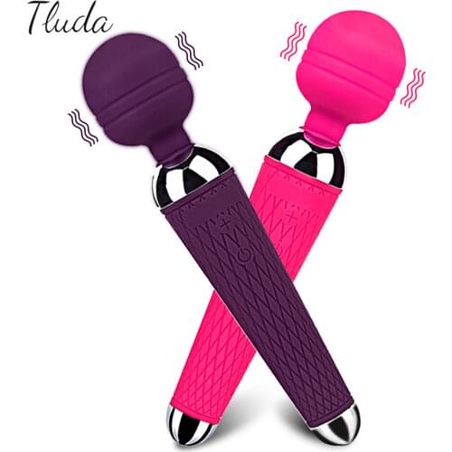 Wireless Dildos AV Vibrator Magic Wand for Women Clitoris Stimulator USB Rechargeable Massager Sex Toys for Muscle Adults