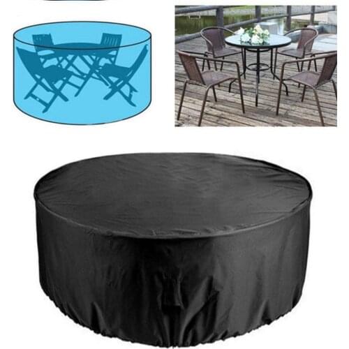 Table Chair Set Dust Cover Outdoor Garden Patio Large Round Waterproof Furniture Protector