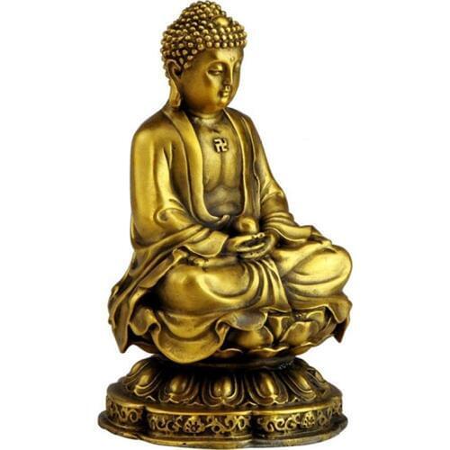 Opening light Sakya Goddess of Mercy Bring Peace and Health Fine Pure Copper Buddha Statue for Home Car Office craft Decoration