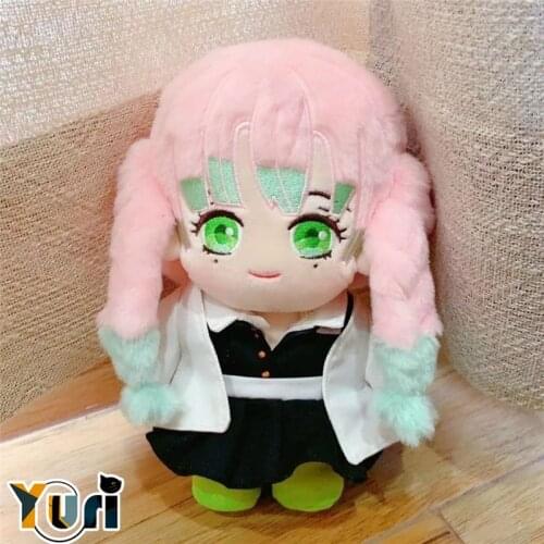 Yuri Demon Slayer Kimetsu no Yaiba Kanroji Mitsuri plush doll with clothes costume toys stuffed pillow cute lovely COS gift C