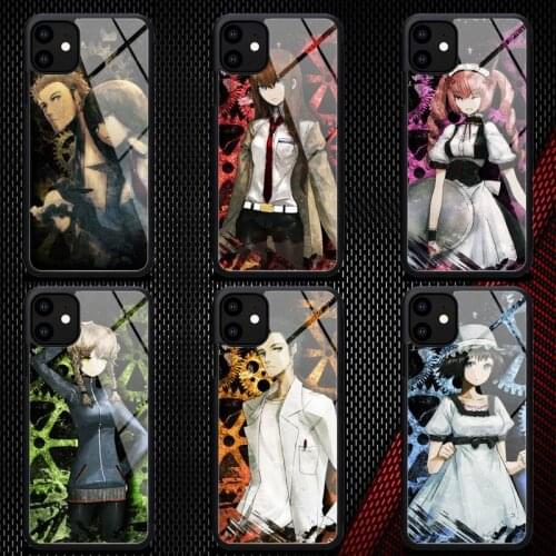 Sci-Fi Love Anime Steins Gate Phone Case Rubber for iPhone 12 11 Pro Max XS 8 7 6 6S Plus X 5S SE 2020 XR 12Mini case