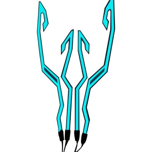 Helmet LED Cold Light Mod Kit Bike Helmet Lamp Bar Luminous Signal Sticker Night Riding Signal Helmet Light