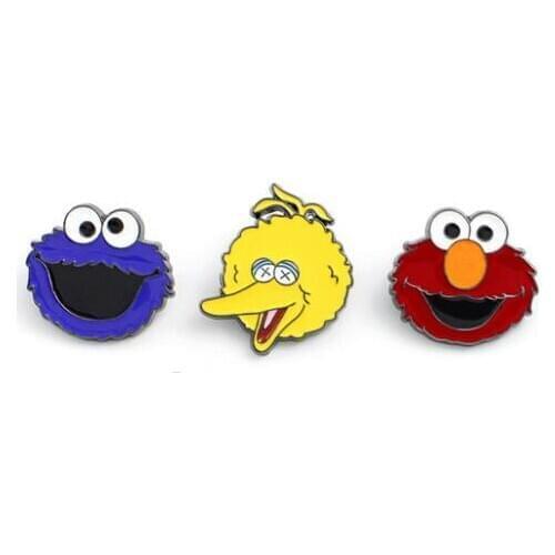 Sesame Street Fashion Anime Brooches Wedding Pin Cartoon Brooch Badge Pins Unisex Jewelry Gift New