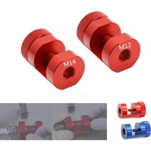High Quality Universal 14mm M14 12MM M12 Engine Spark Plug Gap Tool Gapper Gapping Sparkplug Caliper CNC Aluminum Blue Red