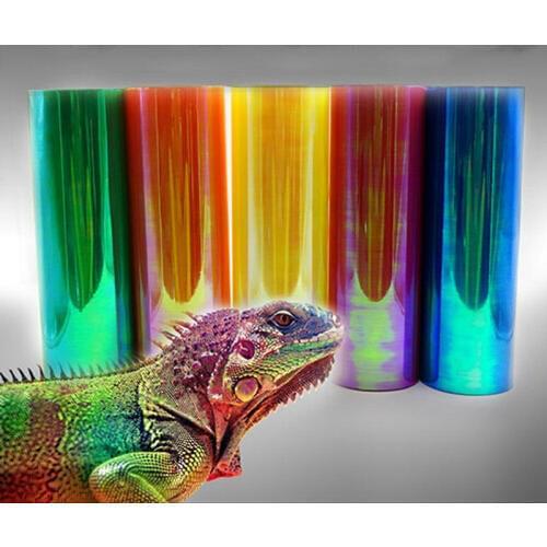 Carcardo 1 Roll 30cm X 8m Color Change Headlight Taillight Tint Vinyl Film Chameleon Headlight Sticker