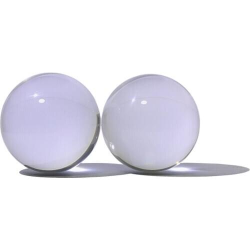 Dsjuggling 2X45mm Clear Acrylic Contact Juggling Balls Magic Tricks Toys 4.5cm For Child 2-Pack