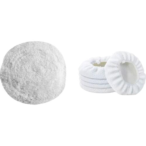 20cm 8 Inch OD Vehicle Car Wool Buffing Polishing Pad Buffer with 5Pcs 10 INCH Bonnet Polisher Polish Pad Retail