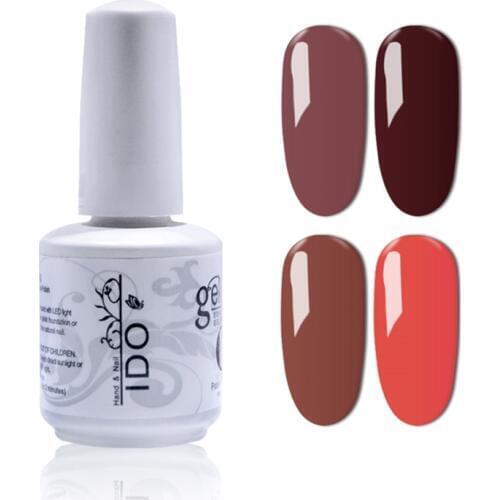 3 Pcs Lot Gel Nail Polish UV LED Soak off Long Lasting IDO Gelpolish 15ML Carnelian Colors Series lacqure Nails Tools