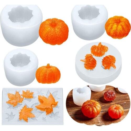 7Pcs/Set Fashion Halloween Thanksgiving Cake Mold No Residue Thanksgiving Baking Mold Practical for Chocolate