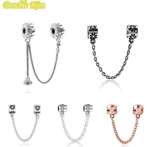 Bracelet Fine Safety Chain Large Hole Ball Alloy Safety Chain Fit Bracelet Charms Bracelets for Women Fashion DIY Jewelry Gift