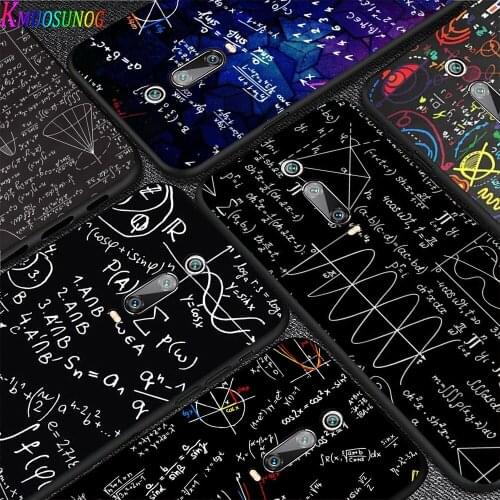 Mathematical equation blackboard For Xiaomi Redmi S2 Y2 9 9 Prime 9C 9A 9T 9AT K30 K30S K30i K40 Note 9 Pro Black Phone Case