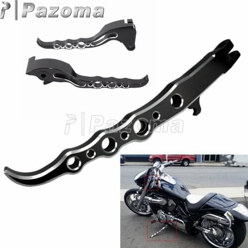 CNC Aluminum Motorbike Kick-Stand Motorcycle Clutch Brake Handle Levers For Suzuki Boulevard M109R VZR1800 2006-2016 2015 2014