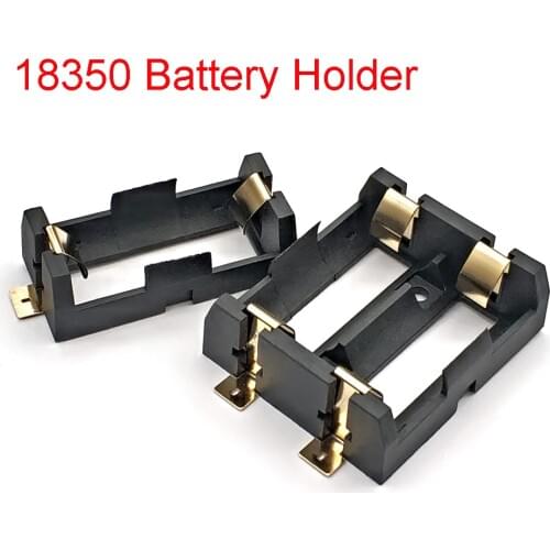 1S 2S 18350 Battery Holder Smd Smt Batteries Case Storage Box With Bronze Pins 1 2 Slot 18350 Rechargeable Battery Shell
