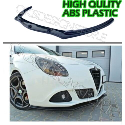 For Alfa Romeo Giulietta Front Bumper Lip Glossy Black Splitter Diffuser Lip Body Kit Spoiler Bumpers For