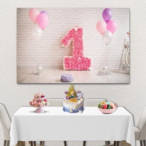 Colorful Balloon White Wall Series Background Childrens Birthday Party Scene Decoration Studio Photography Photo Cloth