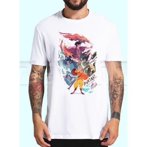 Avatar The Last Airbender Short Sleeve Cool Camiseta T Shirt Men T Shirt Summer Fashion Funny T-shirt