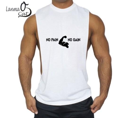 Lanmaocat Men's Fitness Tank Tops