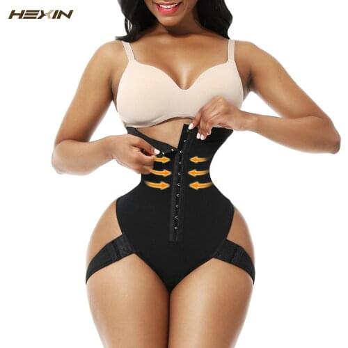 HEXIN Butt Lifter Control Panties Briefs Booty Lift Seamless Shapewear Slimming Pulling Underwear High Waist Body Shaper fajas