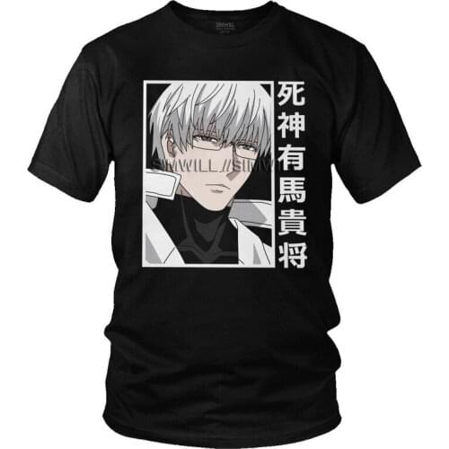 Male Kishou Arima Tokyo Ghoul T Shirts Short-Sleeve Cotton Tshirt Classic T-shirt Leisure Anime Manga Tee Oversized Clothing