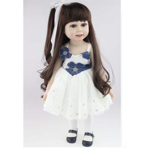 Novelty 18 Inch/45 cm Fashion Plastic Dolls Princess Doll with Dress,Cute Lifelike Girl Children Toys for Children Birthday Toys