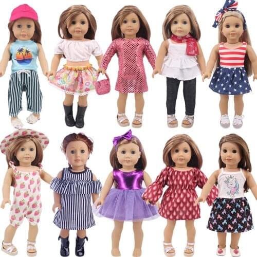 New Style Dress Cute Head Rope Hat Style For 18 American Doll Girls & 43 Cm New Born Baby Items,Our Generation Doll Accessories