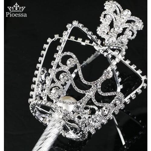 Pioessa Can wholesale durable reinforcement lotus Scepter exquisite hollow clear texture crown magic fairy stick Magic wand