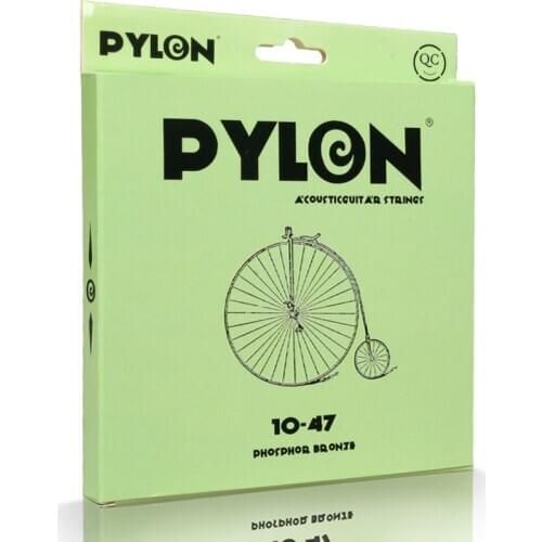 Pylon Phosphor Bronze Acoustic Guitar Strings with extra 1st String
