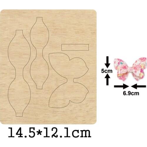 Bow-Knot Headdress Cutting Dies 2020 New Die Cut &Headband Wooden Dies Suitable for Common Die Cutting Machines on the Market