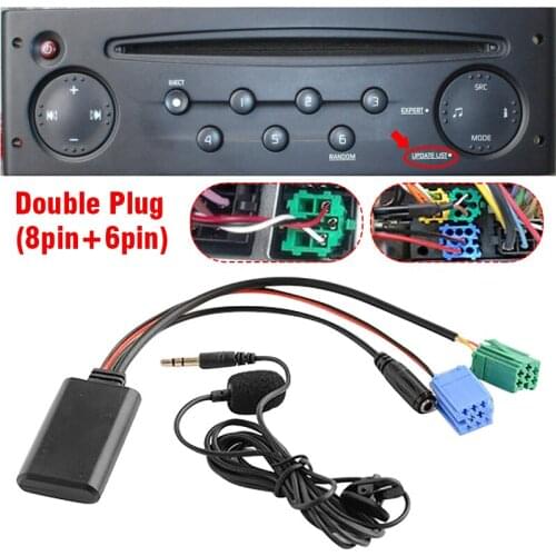 Mayitr 1pc Durable Car AUX Cable Hands-free Microphone Mobile Phone Adapters Cord With Microphones