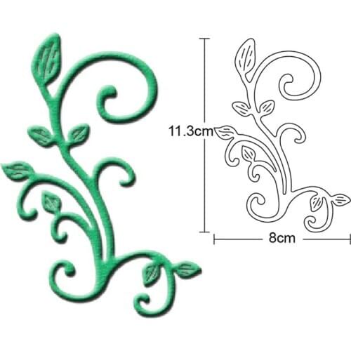 Craft dies Leaf Vine Edge Border metal cutting dies Stencils Dies DIY dies Scrapbooking Decorative Embossing die cut Card Making