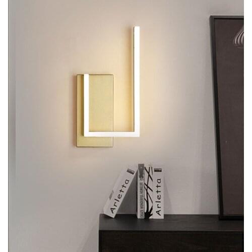Modern Nordic LED Wall Lamps Bedroom Beside Lights For Loft Parlor Corridor Living Room Indoor Decorative Vertigo Luminaire