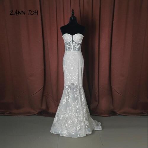 Bridal Gowns Long Tain Princess Wedding Dresses Vestido de Noiva Romantic High Quality Custom