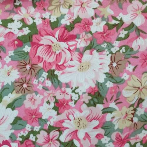 New Arrivals 150cm 100% Cotton Poplin Fabrics Flower Rose Daisy Color Dots Heart Floral For Sheet Cushion Craft Dress 5 meters