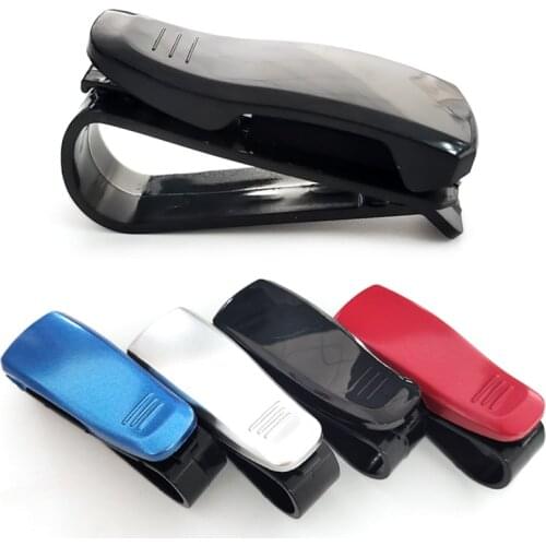 Universal Car Auto Sun Visor Glasses Box Sunglasses Clip Card Ticket Holder Fastener Pen Case Sunglass Case