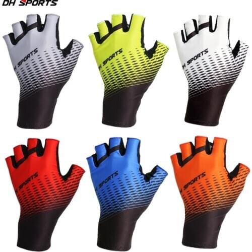 Cycling Gloves Outdoor Protect MTB Bike Women Men Gloves Washable Breathable Polyester Spandex Half Finger Racing Bicycle Gloves
