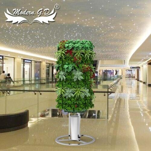 Vertical automatic hydroponic landscape flower tower planter pots