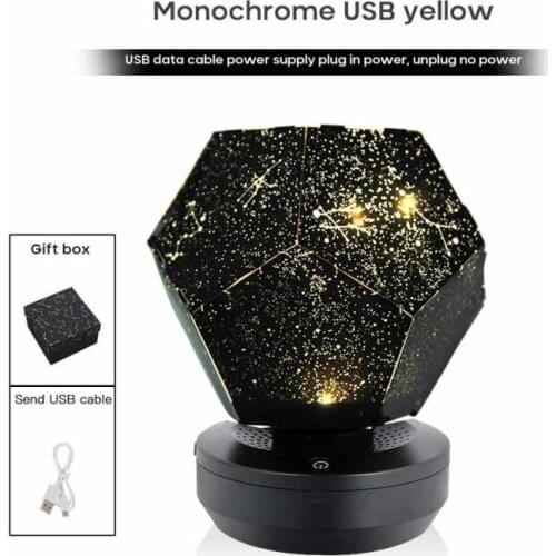 Fun Starry Sky Projection Lamp Romantic Dream Decor Rotating Projector Full Of Stars Starlight Night Light Projector Table Lamp