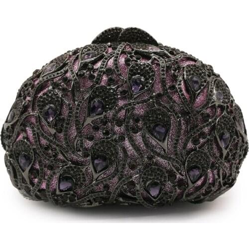 Female Evening Clutch Purse Crystal Bags Red Rhinestone Women Daily Clutches Phone Bags Elegant Lady Diamond Shoulder Handbag