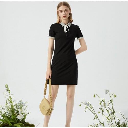 Dress 2021 Female Patchwork Office 2021 Summer Dress Ladies Gauze Casual Womens Dresses Short Sleeve Summer Womens Dress 2021
