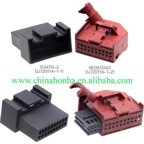 1 pcs 20 pin 1534102-1 car connector 8E0972420 male and female plug connector DJ7201YA-1-21/11
